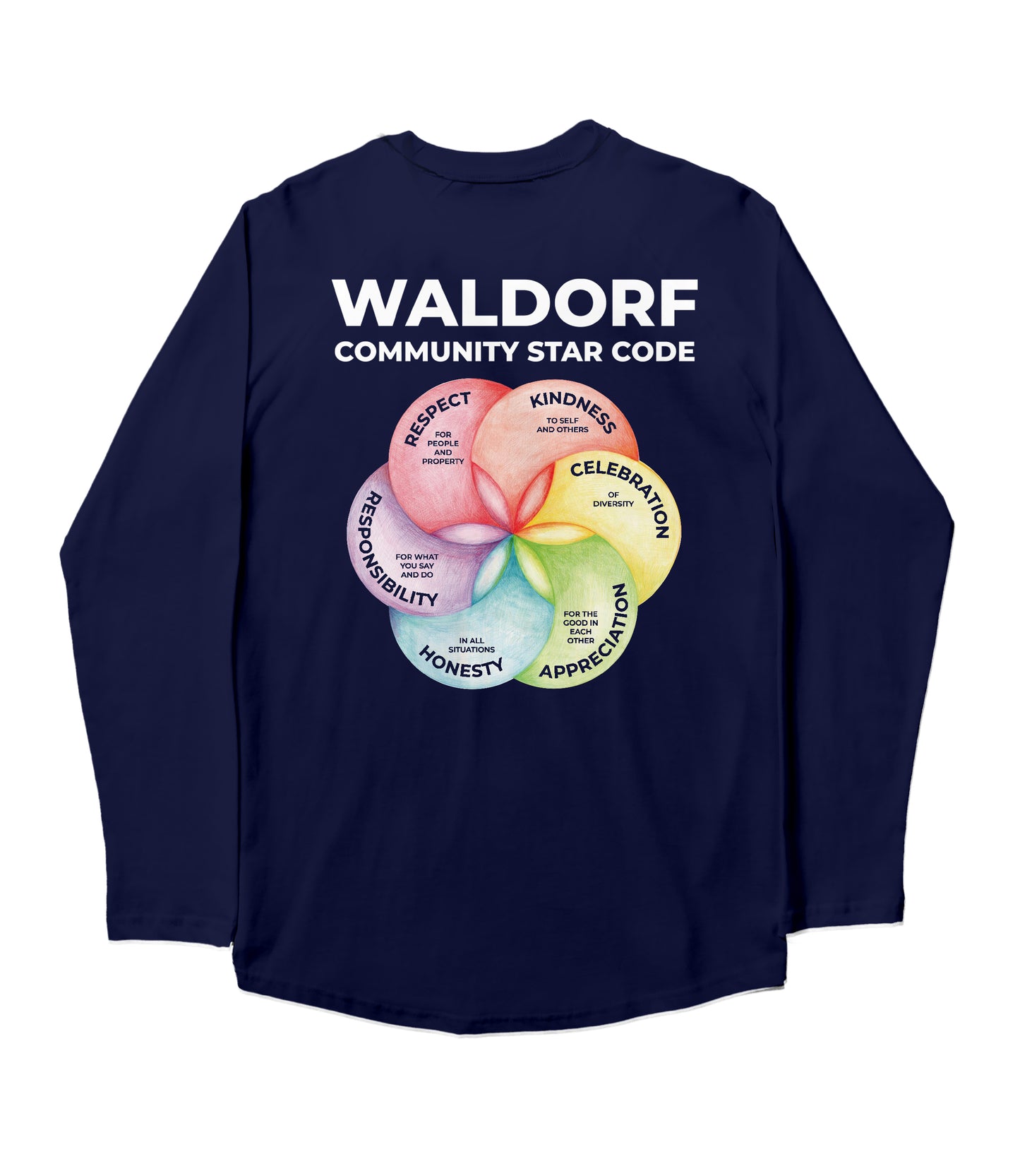 StarCode Adult Long-Sleeve Tee - NAVY